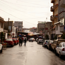 Fête et marché dans les rues d&#039;une ville du Querétaro